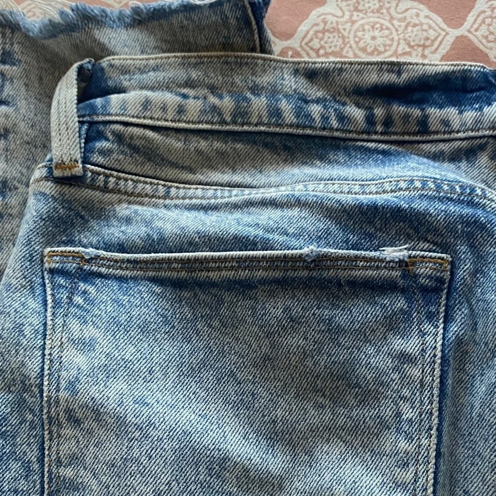 Frame Denim Women's Light Blue Distressed Cropped Jeans Le High Skinny Crop - Picture 5 of 9